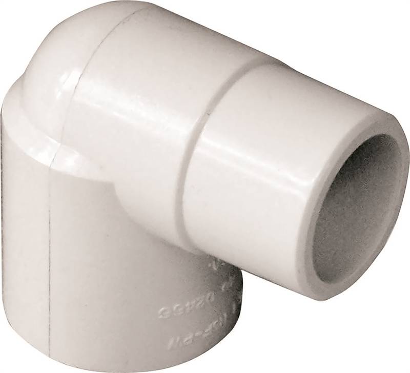 IPEX IPEX 435545 Street Pipe Elbow, 3/4 in, Spigot x Socket, 90 deg Angle, PVC, White, SCH 40 Schedule, 150 psi Pressure LAWN & GARDEN IPEX