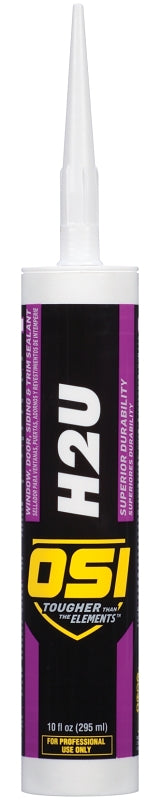 OSI OSI 1256965 Window/Door/Siding Sealant, Clear, 1 to 14 Days Curing, >40 deg F, 10 fl-oz Cartridge PAINT OSI
