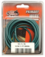 COLEMAN CABLE Road Power 55678933/12-1-15 Electrical Wire, 12 AWG Wire, 25/60 VAC/VDC, Copper Conductor, Green Sheath, 11 ft L AUTOMOTIVE COLEMAN CABLE   