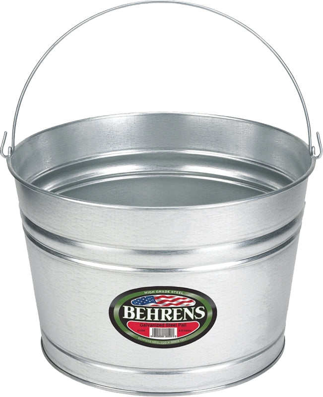 BEHRENS MANUFACTURING Behrens C17GS Scrub Pail, 4.25 gal Capacity, Galvanized Steel HOUSEWARES BEHRENS MANUFACTURING