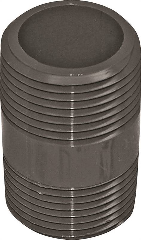 GENOVA USA Genova 300 Series P-34-CL Pipe Nipple, 3/4 in, MIP, PVC, Gray, SCH 80 Schedule PLUMBING, HEATING & VENTILATION GENOVA USA