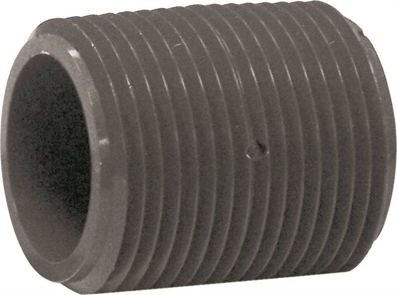 GENOVA USA Genova P-1-CL Pipe Nipple, 1 in, MIP, PVC, Gray, SCH 80 Schedule PLUMBING, HEATING & VENTILATION GENOVA USA
