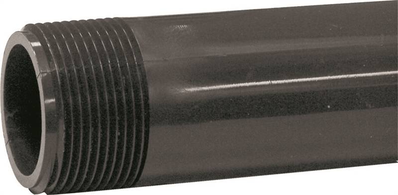 GENOVA USA Genova P-114-6 Pipe Nipple, 1-1/4 in, MIP x MIP, PVC, Gray, SCH 80 Schedule, 6 in L PLUMBING, HEATING & VENTILATION GENOVA USA