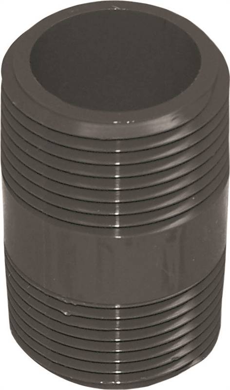 GENOVA USA Genova 300 Series P-12-212 Pipe Nipple, 1/2 in, MIP, PVC, Gray, SCH 80 Schedule, 2-1/2 in L PLUMBING, HEATING & VENTILATION GENOVA USA