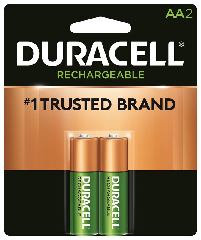 DURACELL Duracell 66153 Battery, 2000 mAh, AA Battery, Nickel-Metal Hydride, Rechargeable ELECTRICAL DURACELL