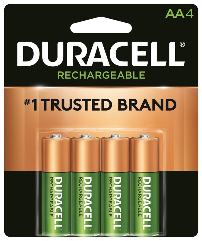 DURACELL Duracell 66155 Battery, 2000 mAh, AA Battery, Nickel-Metal Hydride, Rechargeable ELECTRICAL DURACELL