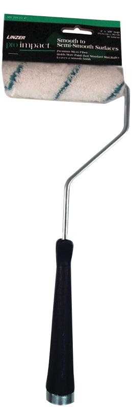 LINZER Linzer MT701-11 4 Mini Roller, 3/8 in Nap, Microfiber Cloth Cover, Threaded Handle, 4 in L Roller PAINT LINZER