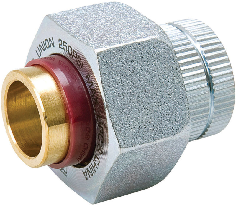 B & K INDUSTRIES B & K 168-003NL Pipe Union, 1/2 in, FIP x Sweat, Brass, 250 psi Pressure PLUMBING, HEATING & VENTILATION B & K INDUSTRIES
