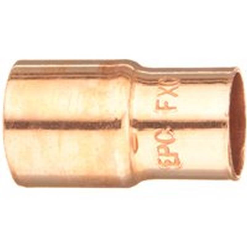 NIBCO INC. Nibco 600 Series W00870C Reducing Pipe Coupling, 1/2 x 3/8 in, FTG x Sweat, Copper, 700 psi Pressure PLUMBING, HEATING & VENTILATION NIBCO INC.