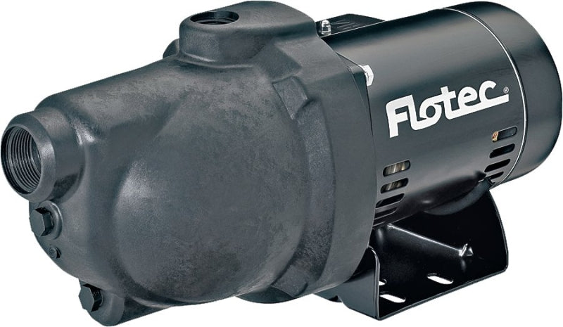 FLOTEC Flotec FP4012-10 Jet Pump, 9.4 A, 115/230 V, 0.5 hp, 1-1/4 in Suction, 1 in Discharge Connection, 25 ft Max Head, 8 gpm PLUMBING, HEATING & VENTILATION FLOTEC   