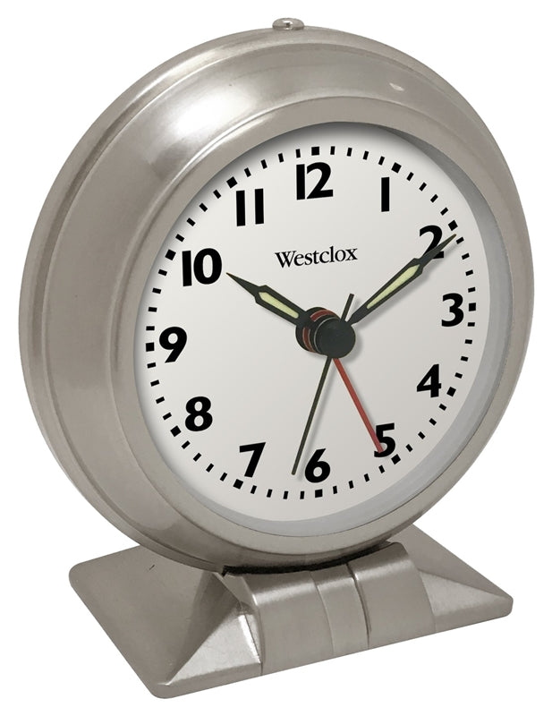 WESTCLOX Westclox 90010 Alarm Clock, AA Battery, Steel Case HOUSEWARES WESTCLOX