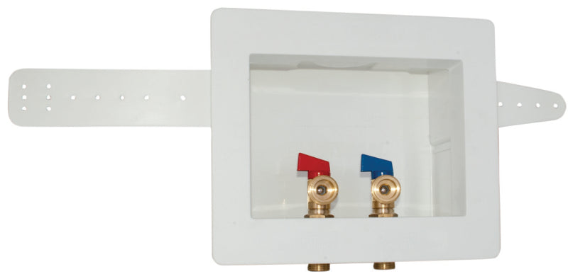 CASH ACME Eastman 60243 Washing Machine Outlet Box, 1/2, 3/4 in, Brass PLUMBING, HEATING & VENTILATION CASH ACME