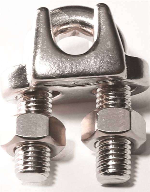 BARON Baron 260S-3/8 Wire Rope Clip, 3/8 in Opening, Stainless Steel