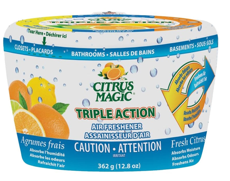 CITRUS MAGIC Citrus Magic 618372454 Moisture and Odor Absorber, 12.8 oz, Fresh Citrus