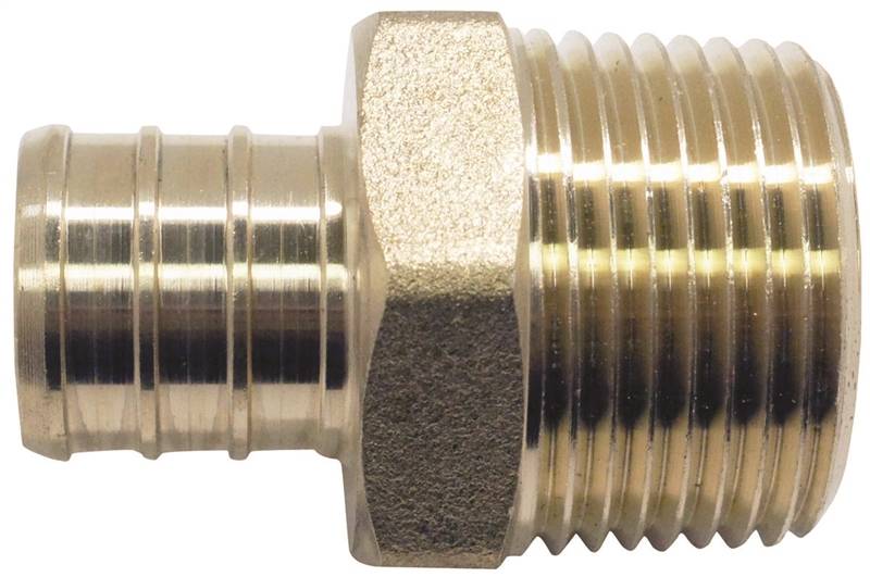 APOLLO Apollo APXMA34345PK Pipe Adapter, 3/4 in, PEX x MPT, Brass, 200 psi Pressure, 5/PK PLUMBING, HEATING & VENTILATION APOLLO