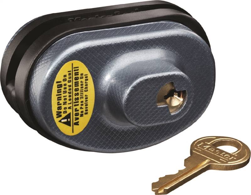 MASTER LOCK Master Lock 90DSPT Gun Trigger Lock, Keyed Different Key, Steel/Zinc Body, 2 in W Body HARDWARE & FARM SUPPLIES MASTER LOCK