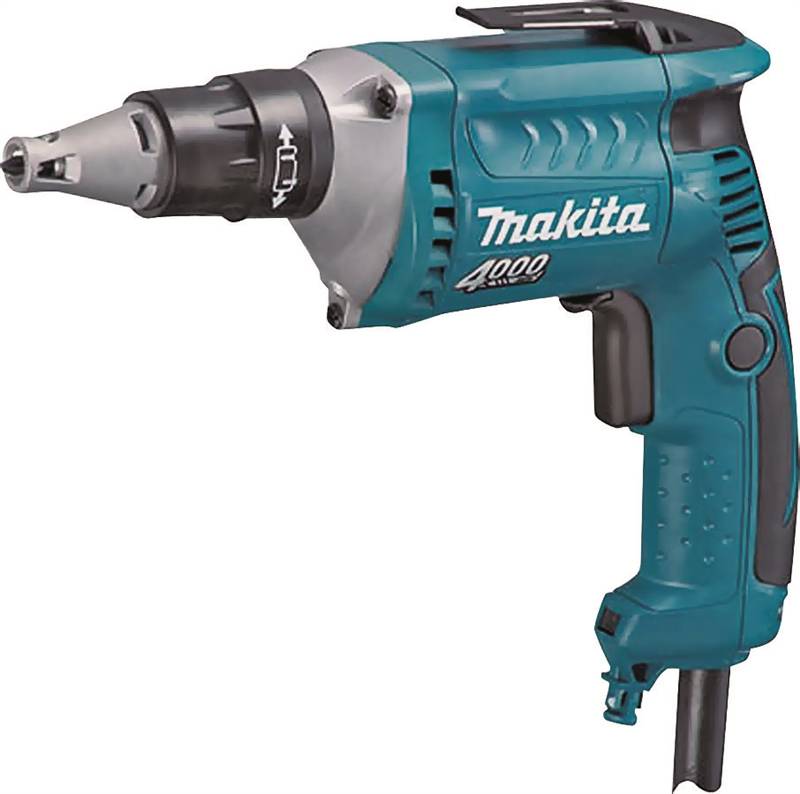 MAKITA Makita FS4200 Drywall Screwdriver, 6 A, 1/4 in Chuck, Hex Chuck, 4000 rpm Speed, 8.2 ft L Cord