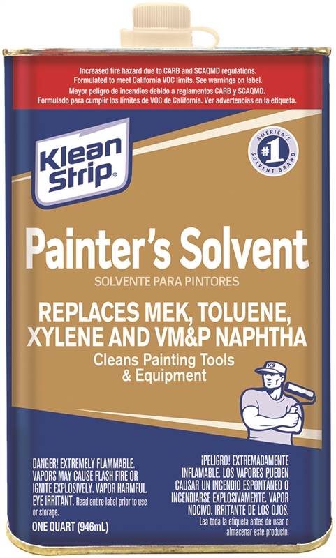 KLEAN STRIP Klean Strip QKSP95005SC Painter's Solvent, Liquid, Water White, 1 qt, Can PAINT KLEAN STRIP