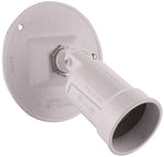 HUBBELL Hubbell 5624-1 Cover, 3-21/64 in L, 4-1/8 in W, Round, Metal, Gray, Powder-Coated ELECTRICAL HUBBELL