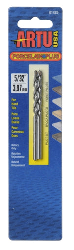 ARTU ARTU 01425 Drill Bit, 5/32 in Dia, 3-1/8 in OAL, Flat Flute, 2-Flute, 5/32 in Dia Shank, Straight Shank TOOLS ARTU