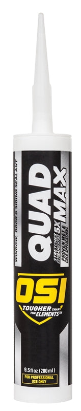 OSI OSI QUAD MAX 1868688 Sealant, White 004, -14 to 158 deg F, 9.5 oz Cartridge PAINT OSI