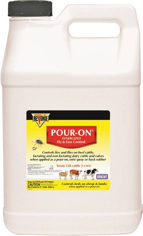 BONIDE Bonide REVENGE 46431 Fly and Lice Control, Liquid, Pour-On, Spray Application, 2.5 gal HARDWARE & FARM SUPPLIES BONIDE