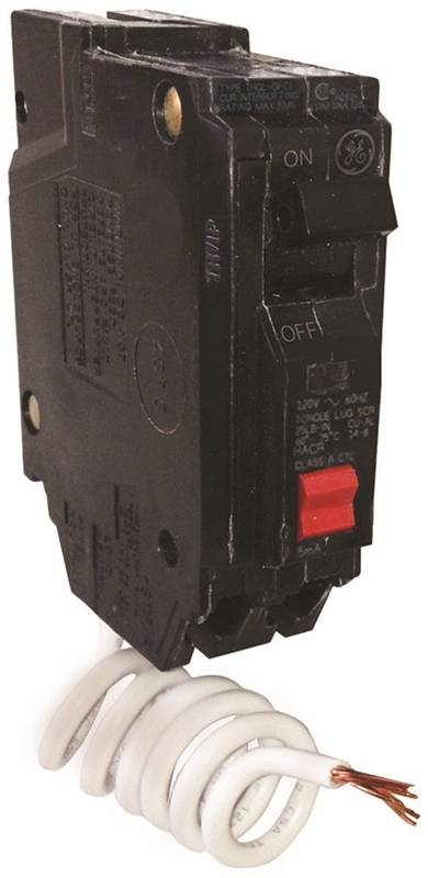 ABB GE THQL1130GFTP Feeder Circuit Breaker, Thermal Magnetic, 30 A, 1-Pole, 120 V, Non-Interchangeable Trip, Plug ELECTRICAL ABB