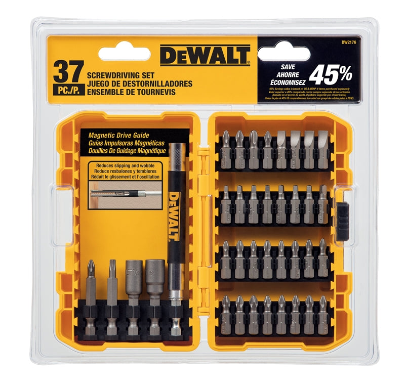 DEWALT DEWALT DW2176 Screwdriver Bit Set, Steel, Includes: (1) PH1, (18) PH2 and (1) PH3 1 in Phillips Bits TOOLS DEWALT