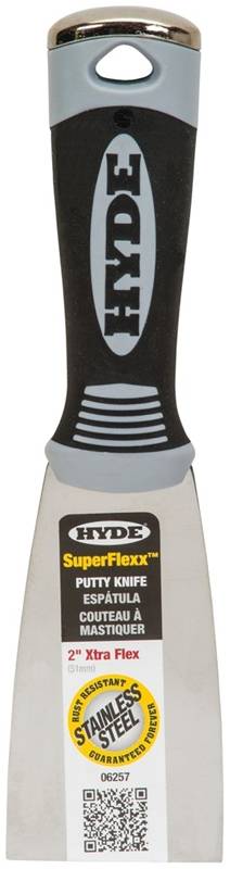 HYDE Hyde 06257 Putty Knife, 2 in W Blade, Stainless Steel Blade