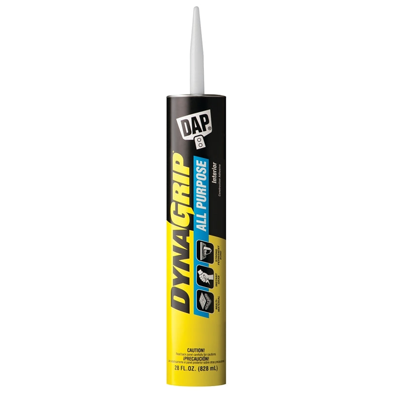 DAP DAP DYNAGRIP 27502 Construction Adhesive, Tan, 28 oz Cartridge HOUSEWARES DAP   