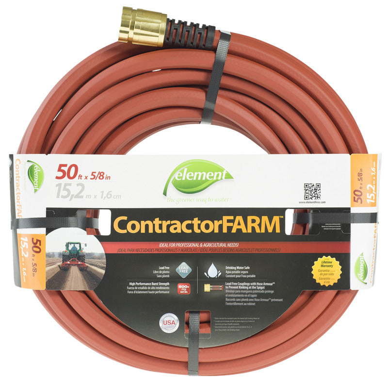 SWAN Swan ELCF58050 Water Hose, 50 ft L, Red