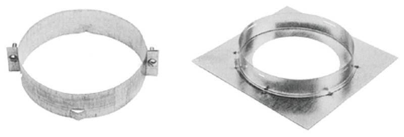 AMERICAN METAL AmeriVent 4FSP Support Plate, For: 4 in Dia Type B Gas Vent PLUMBING, HEATING & VENTILATION AMERICAN METAL