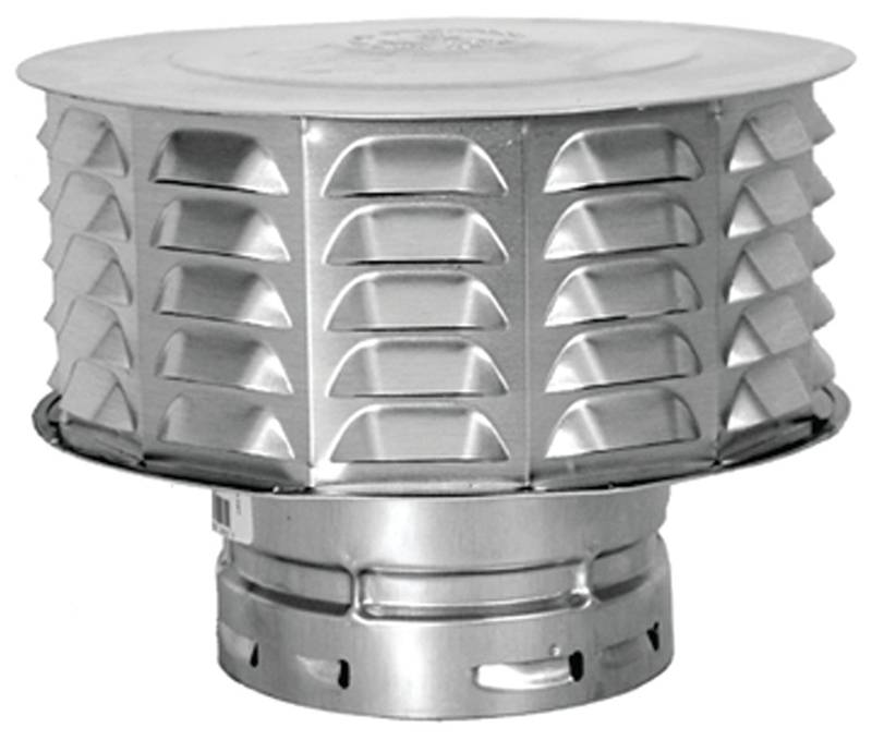 AMERICAN METAL AmeriVent 7RCW Vent Cap, 7 in Connection, Snap-Lock PLUMBING, HEATING & VENTILATION AMERICAN METAL
