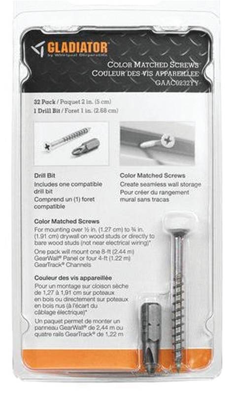GLADIATOR Gladiator GAAC0232YY Color Matched Screw, 32 PK
