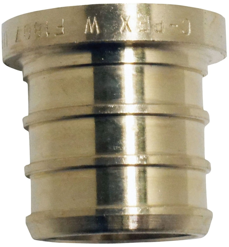 APOLLO Apollo ApolloPEX Series APXP125PK Test Pipe Plug, 1/2 in, Barb, Brass PLUMBING, HEATING & VENTILATION APOLLO