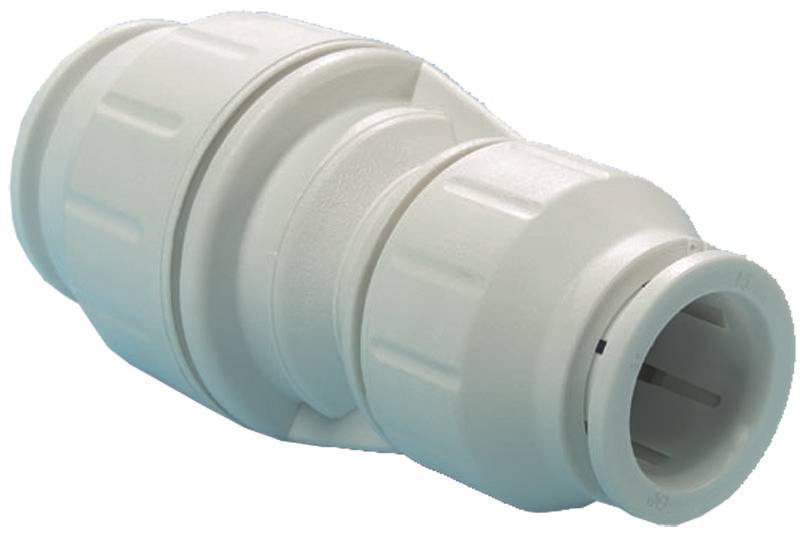SHARKBITE John Guest PEI202820P Reducing Pipe Coupling, 3/4 x 1/2 in, Plastic, 3 to 12 bar Pressure PLUMBING, HEATING & VENTILATION SHARKBITE