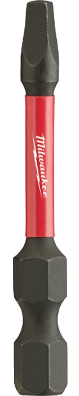 MILWAUKEE Milwaukee SHOCKWAVE 48-32-4772 Power Bit, #2 Drive, Square Recess Drive, 1/4 in Shank, Hex Shank, 2 in L TOOLS MILWAUKEE
