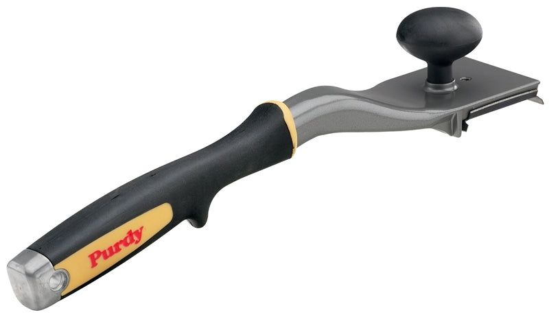 PURDY Purdy 144900240 Scraper, 2-1/2 in W Blade, Four-Edge Blade, Steel Blade, Rubber Handle, Tapered Handle, 11-1/2 in OAL PAINT PURDY