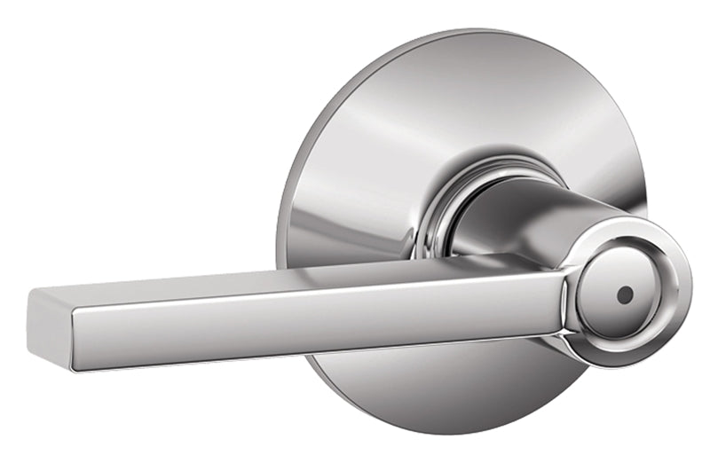 SCHLAGE LOCK Schlage F Series F40VLAT625 Privacy Lever, Mechanical Lock, Bright Chrome, Metal, Residential, 2 Grade HARDWARE & FARM SUPPLIES SCHLAGE LOCK