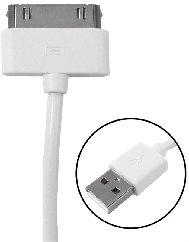 ZENITH Zenith PM1002U30 Lightning Classic Cable, USB, White, 3 ft L ELECTRICAL ZENITH