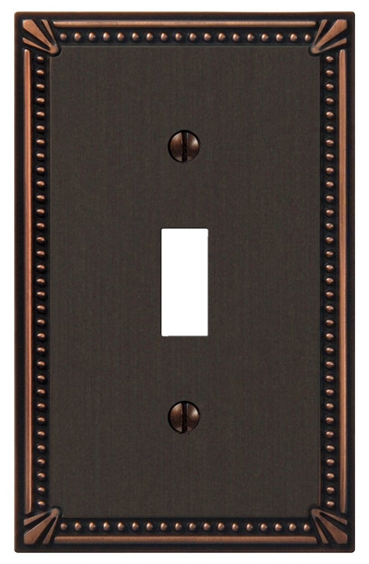 AMERELLE AmerTac 74TDB Switch Wallplate, 1 -Gang, Metal, Aged Bronze ELECTRICAL AMERELLE