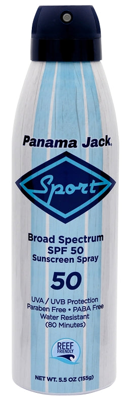 PANAMA JACK Panama Jack 4250 Continuous Spray Sport Sunscreen, 5.5 oz Bottle CLEANING & JANITORIAL SUPPLIES PANAMA JACK