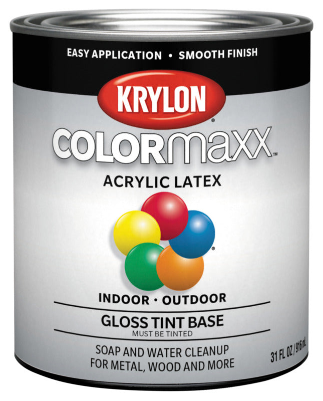 KRYLON Krylon K05654007-14 Colormaxx Paint, Gloss, 1 qt PAINT KRYLON