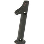 SCHLAGE BUILDERS HARDWARE Schlage SC2-3016-716 House Number, Character: 1, 4 in H Character, Bronze Character, Brass