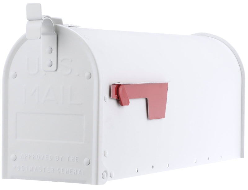 SOLAR GROUP Gibraltar Mailboxes ADM11W01 Mailbox, 800 cu-in Capacity, Aluminum, Powdered, 6.9 in W, 20.8 in D, 9-1/2 in H, White HARDWARE & FARM SUPPLIES SOLAR GROUP