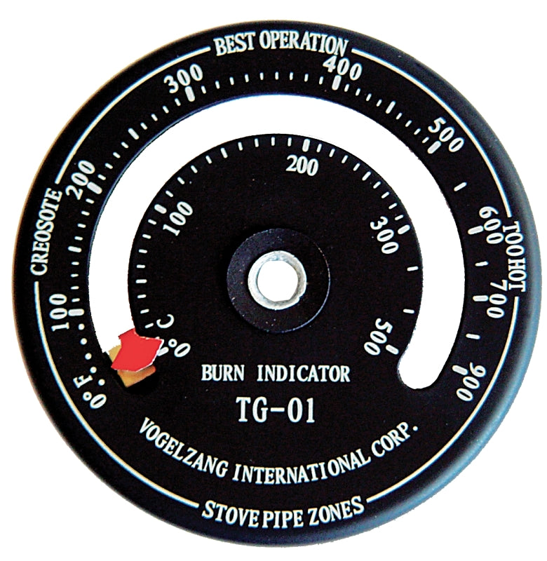 US STOVE US Stove TG-01 Temperature Gauge with Magnet, 0 to 500 deg C, Analog Display