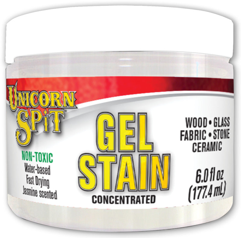 UNICORN SPIT ECLECTIC UNICORN SPIT 5772005 Gel Stain and Glaze, White, 6 fl-oz, Jar PAINT UNICORN SPIT   