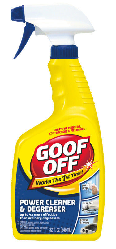 GOOF OFF Goof Off FG686 Power Cleaner and Degreaser, 32 oz, Liquid CLEANING & JANITORIAL SUPPLIES GOOF OFF