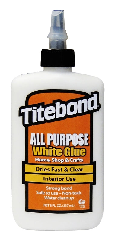 TITEBOND Titebond 5033 All Purpose Glue, White, 8 oz Bottle AUTOMOTIVE TITEBOND   