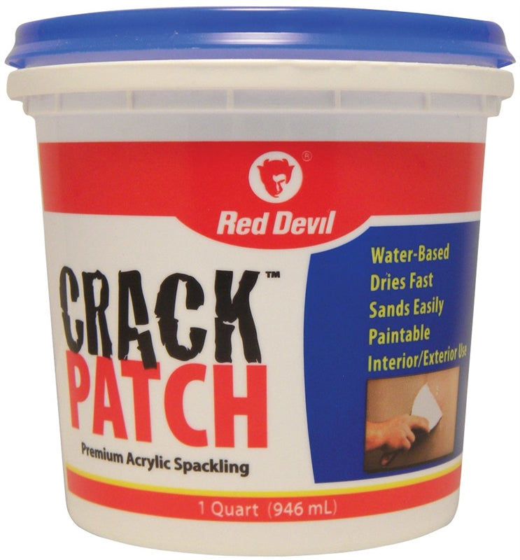 RED DEVIL Red Devil 0804 Spackling Paste White, White, 1 qt Tub